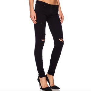 PAIGE Verdugo Black Skinny Jeans size 27