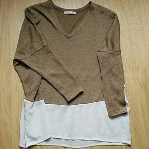 DONATED Zara lightweight two-color top