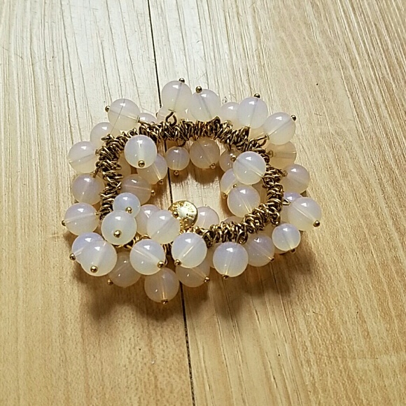 DONATED Pale pink beaded J Crew bracelet