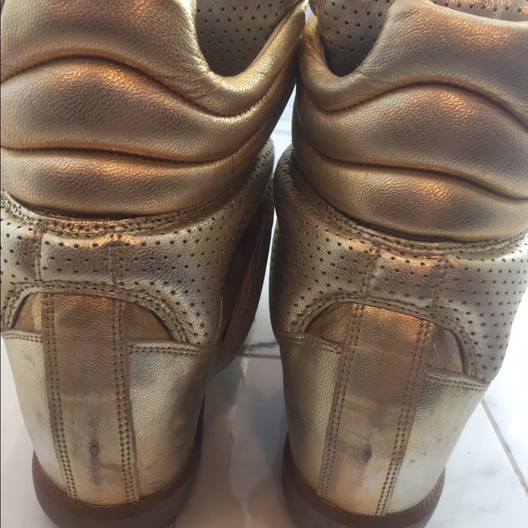 Isabel Marant gold wedge high tops - Picture 2 of 3