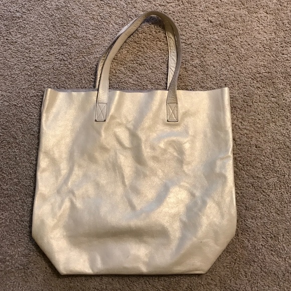 Pottery Barn Kids Gold Vegan Leather Bag