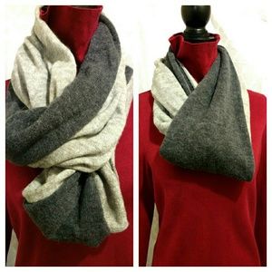 Two-tone, Gray Scarf - Infinity