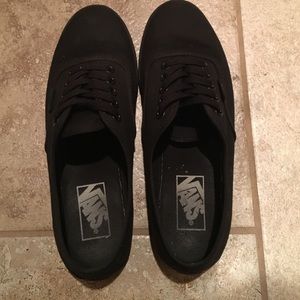 Black Lo Top Vans