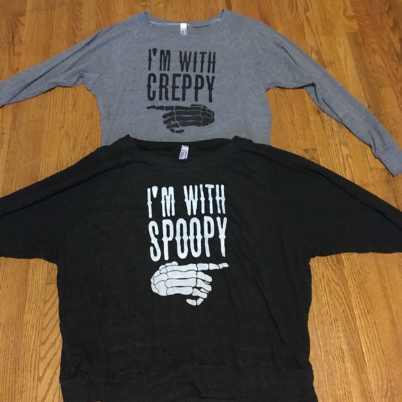 Matching Halloween sweaters