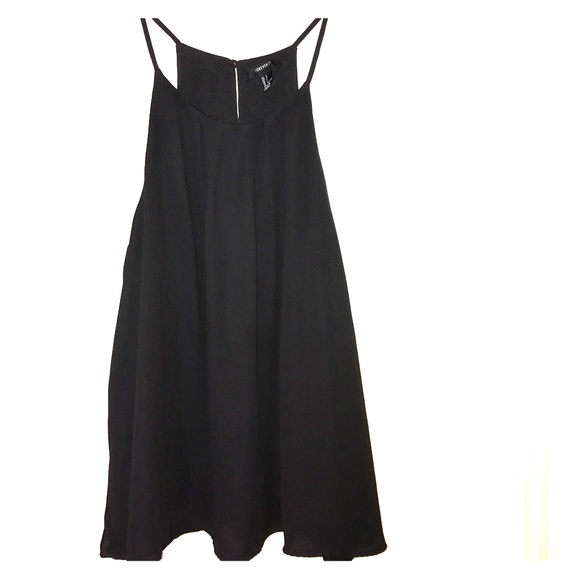 Large chiffon black tank