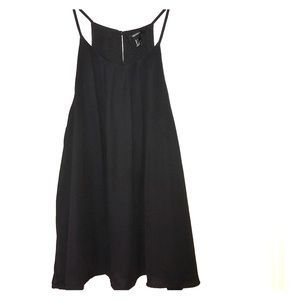 Large chiffon black tank