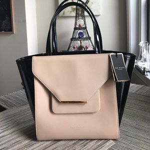 Ted Baker Pink and Black Tote