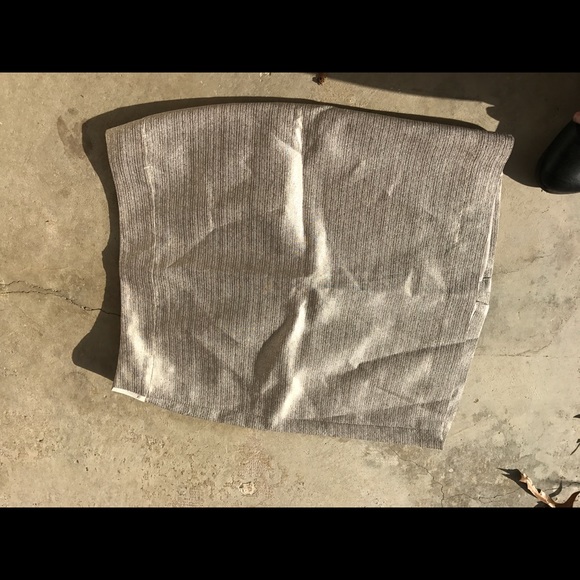Silver/gold pencil skirt