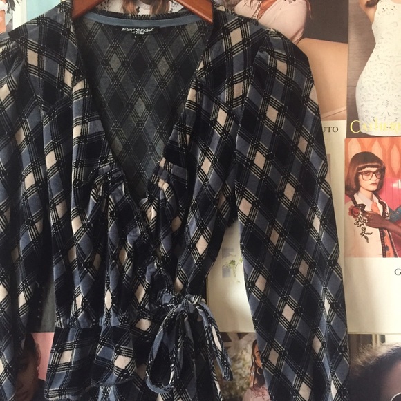 Betsey Johnson Dresses & Skirts - Betsey Johnson | velour wrap dress