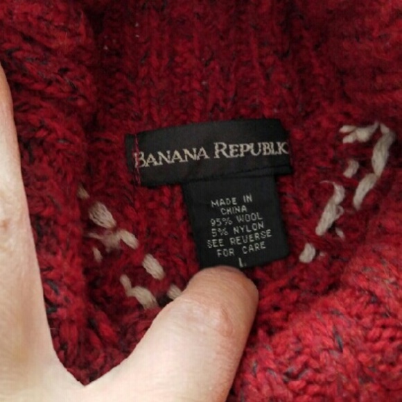Banana Republic Wool Blend Fisherman Sweater - Picture 2 of 5