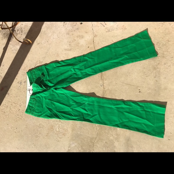Green work pants