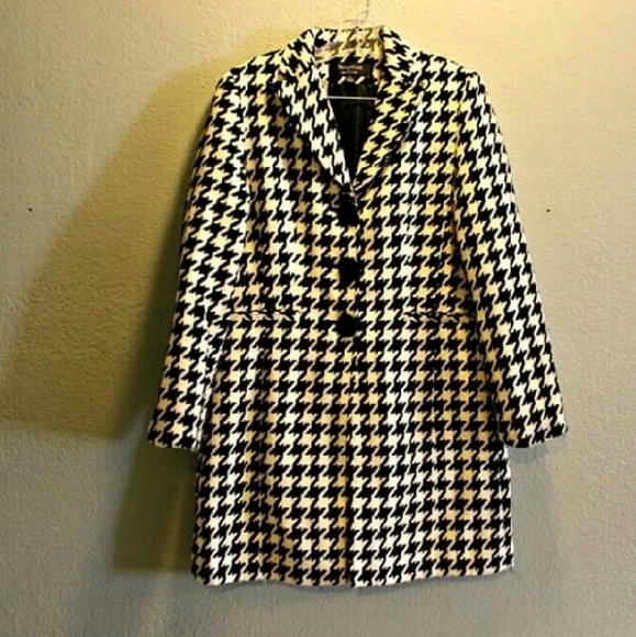 Hounds Tooth Pea Coat