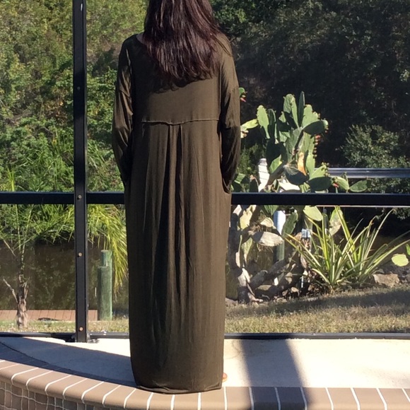 🔴Final Price🔴 LAST SMALL Oversized Olive Dress - Picture 4 of 4