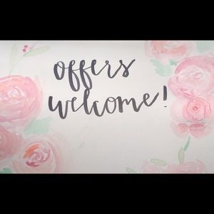 Hi all! I welcome any reasonable offers!