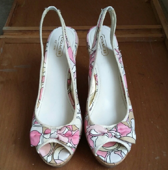 Coach Wedge Sandals Size 10