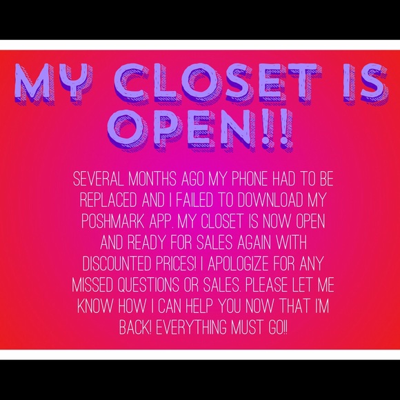 My closet is open once again! Everything must go!!
