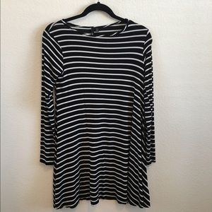 Striped long sleeve dress