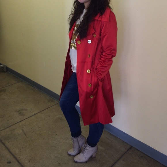 Silky chic trench coat