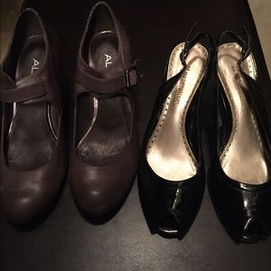 2 pair: Aldo + Naturalizer