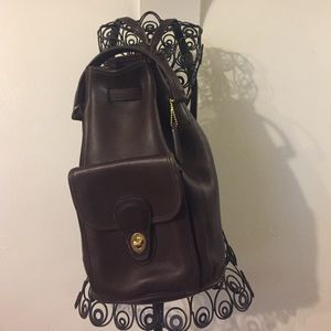 Coach 9992 - Brown drawstring Bucket Backpack