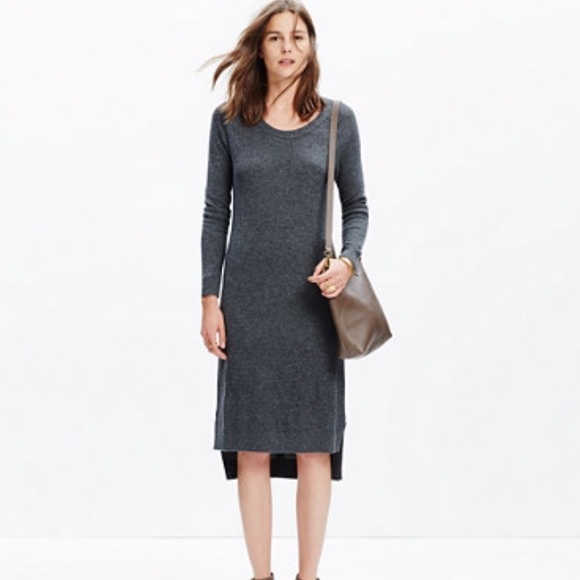 sweater dress with side slits