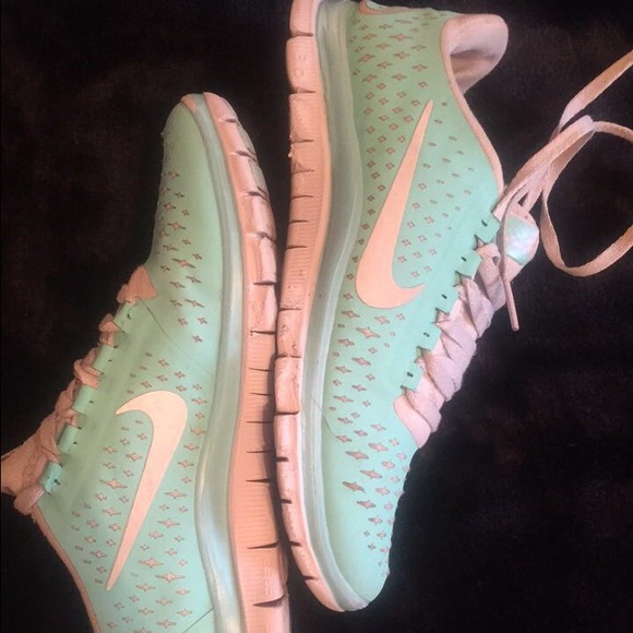 Nike Shoes - Tiffany blue nikes free 3.0, price reflects wear