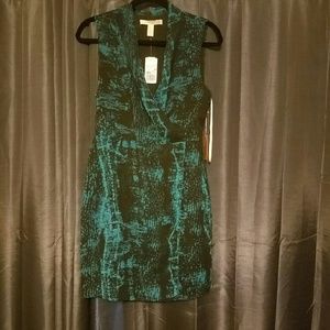 Black and teal dress