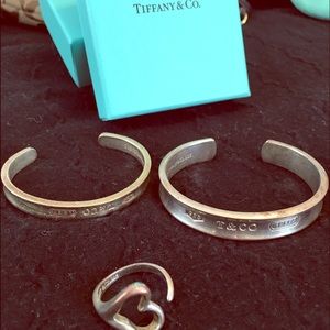 Tiffany bangle bracelet and ring