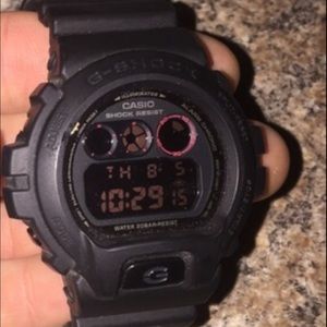 Black men's G shock watch. Includes original case