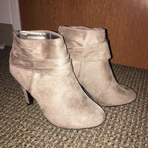 Suede booties