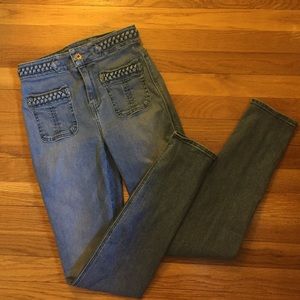 7 for All Mankind braided waist jeans