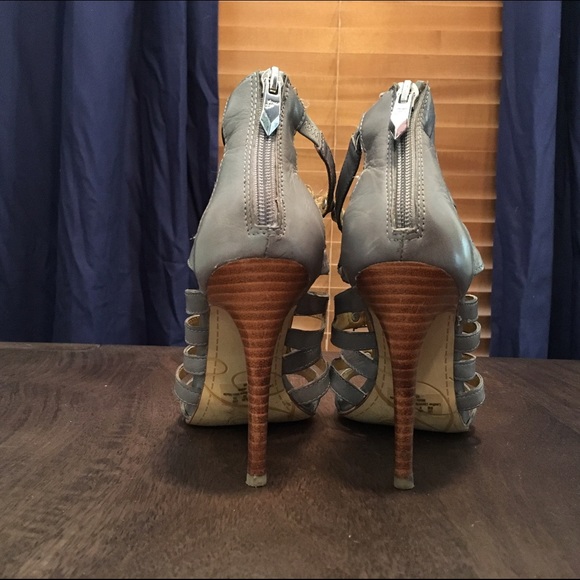 Gray Gladiator Sandals - image 2