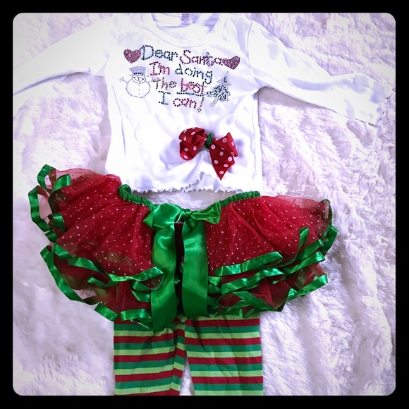 Christmas 3 piece boutique girl 18 24 month
