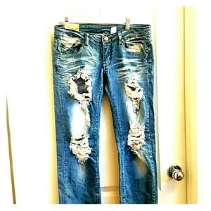 Ripped Jeans!! Gorgeous colors!