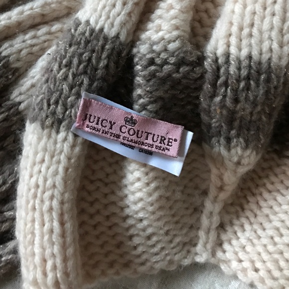 Wool and cashmere blend juicy couture chunky scarf - Picture 2 of 2