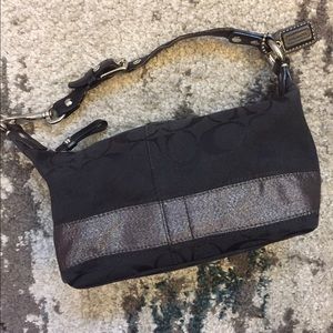 Authentic black Coach mini bag