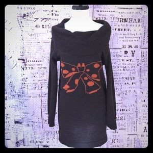 Bow tie sweater dress