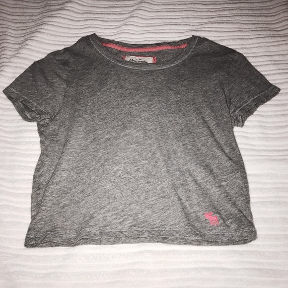 Grey basic crop top - Picture 1 of 2