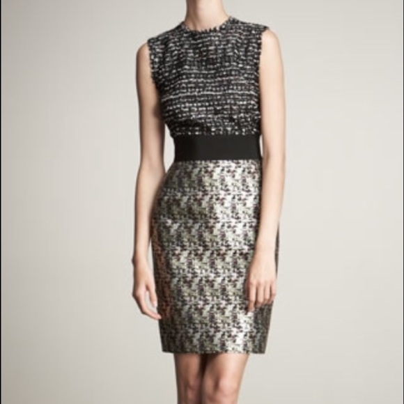 Giambatista Valli tweed/ silk dress - Picture 1 of 4