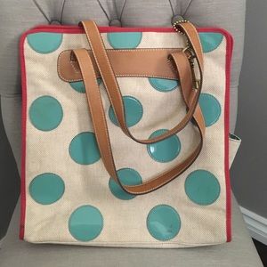 Large Fossil Polka Dot bag