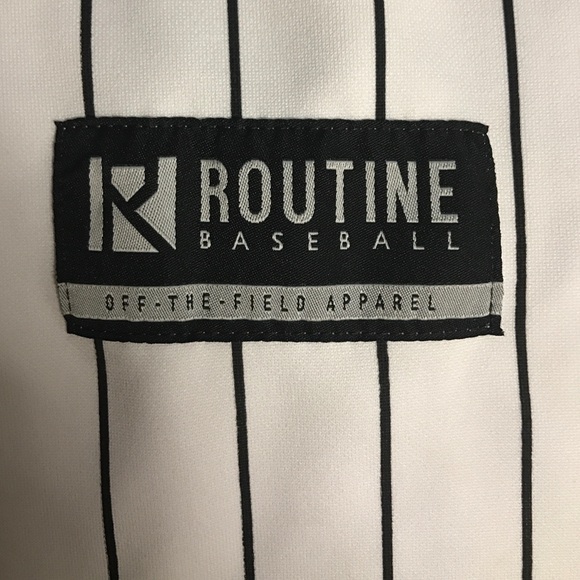 Routine Baseball Pinstripe Jersey Open to offers! - Picture 2 of 4