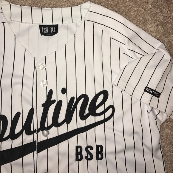 Routine Baseball Pinstripe Jersey Open to offers! - Picture 3 of 4