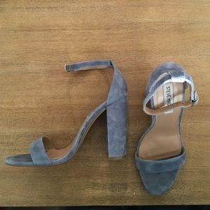Blue Steven madden strappy pumps