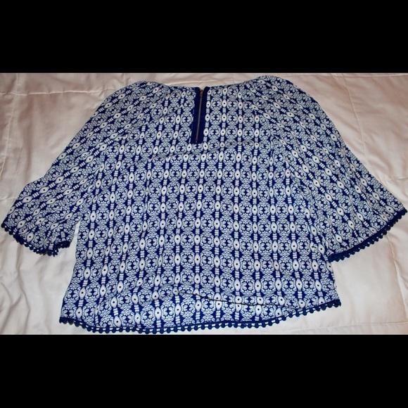 Tribal Print Quarter-Sleeve Top - Picture 2 of 2