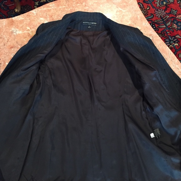 GRAY pinstriped KASPER & COMPANY ASL BLAZER 10 - Picture 4 of 4