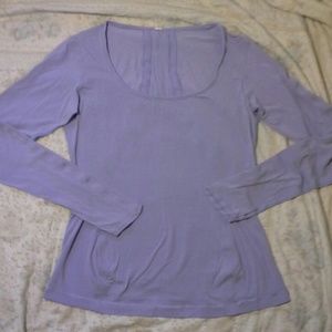 Lululemon purple long sleeved top with scoop neck