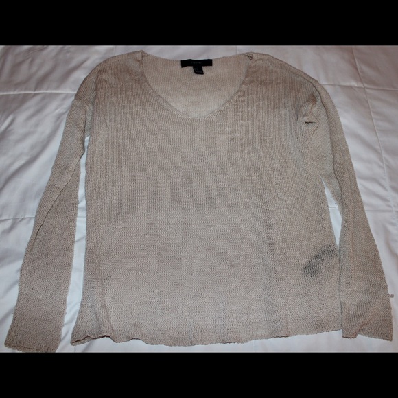 Beige Thin Knit Sweater