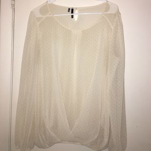 Maurice's Sheer Cream Top