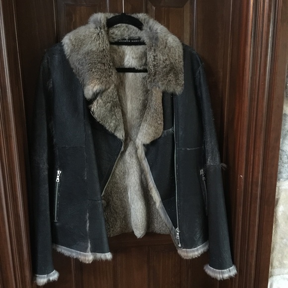 Andrew Marc fur lined jacket