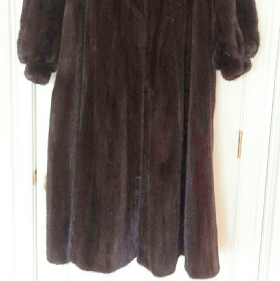 GENUINE Black Ranch Mink Coat (Full Length) - Picture 2 of 4